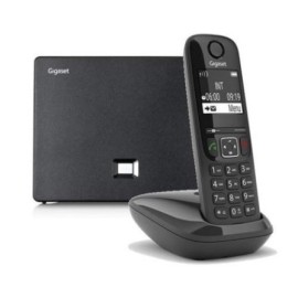 TELEFONO CORDLESS GIGASET AS690 IP BLACK - DECT CON BASE IP (S30852H2813K101)