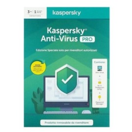 SOFTWARE ANTIVIRUS PRO 2020 3 CLNT 1 ANNO (KL1171T5CFS-20SLIMPRO)