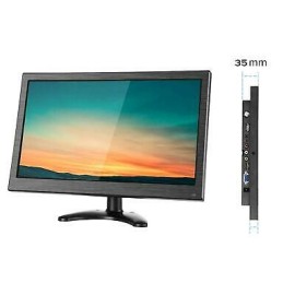 MONITOR 13.3" HD PER TELECAMERE DISPLAY LED HDMI-VGA-BNC-USB-AV