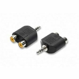 ADATTATORE PRESA AUDIO JACK 3.5 A 2 RCA (2/09)