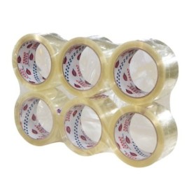 NASTRO ADESIVO SCOTCH TRASPARENTE SILENZIOSO 48MM X 66MM (6 PEZZI)