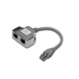 SDOPPIATORE SCHERMATO 5E 2 LINEE RJ45 (DN-93904)