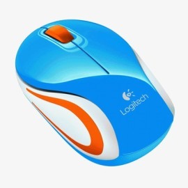 MOUSE MINI M187 BLU WIRELESS (910-002733)