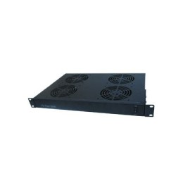 CASSETTO VENTILANTE 19" - 4 VENTOLE 1U NERO (VC900401U04V)