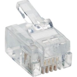 CONNETTORE PLUG TELEFONICO RJ11 6P4C (CONF. 50PZ) (CV-LAN-054)