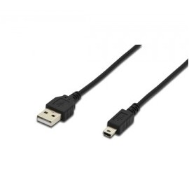 CAVO USB 2.0 A-MINI B M-M NERO (AK300130018S)